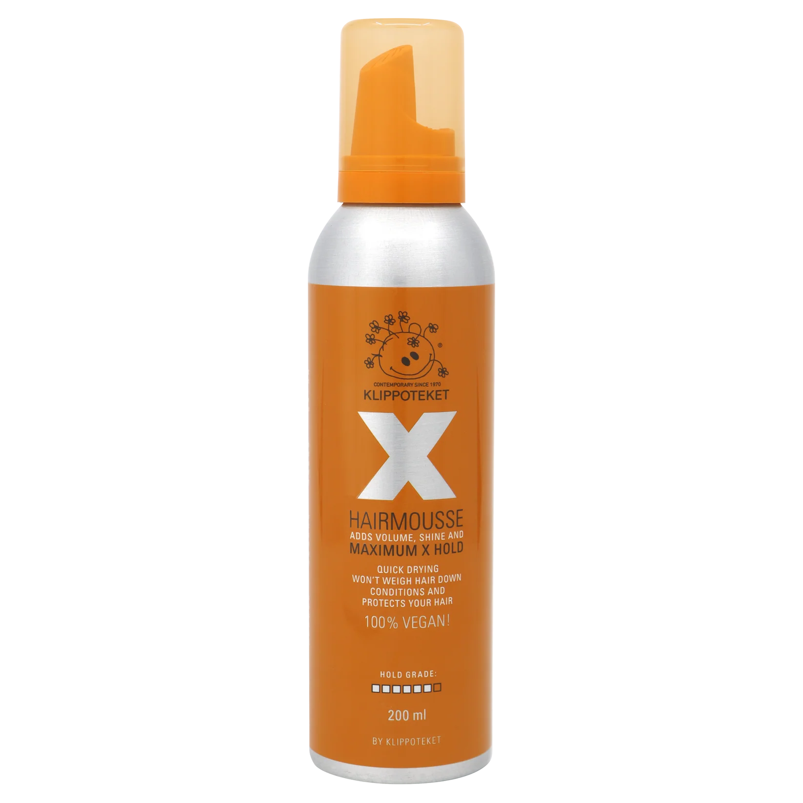 KLIPPOTEKET Hårmousse Orange MXX 200ml